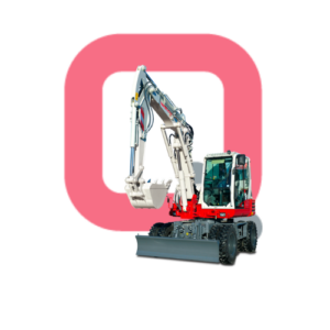 Graafmachines - Bandenkraan 6T Mono boom